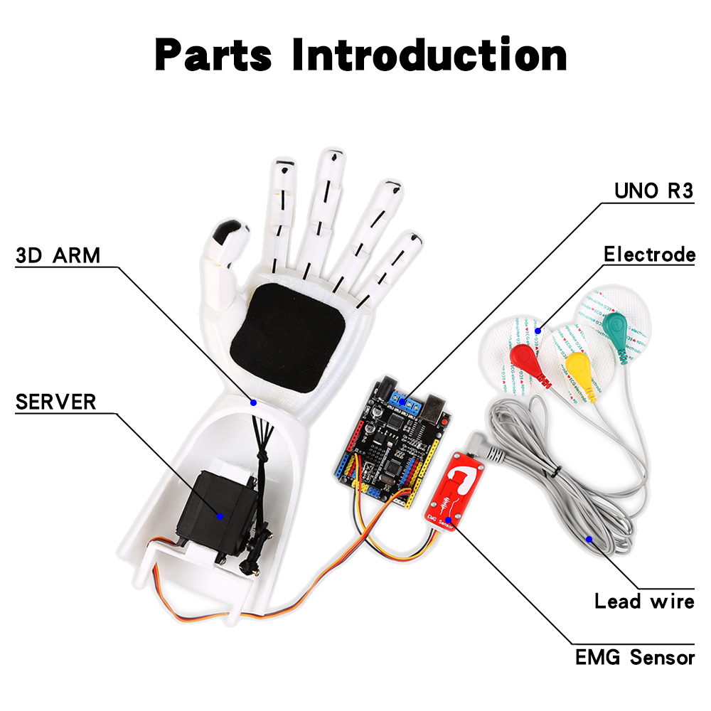 EMG Sensor Robotic Arm Electri - Muscle Sensor Emg ulasan dan harga