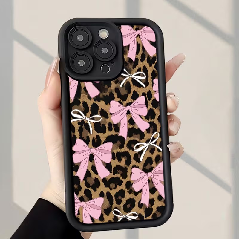Leopard Print Bow Phone Case F - Apple Iphone 16 ulasan dan harga