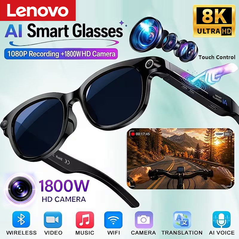 Lenovo 8K 1800W AI Smart Glass - Smart Glasses Lens ulasan dan harga